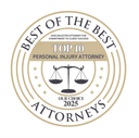 Sello Best of the Best Attorneys Top 10 Abogado de Lesiones Personales 2025
